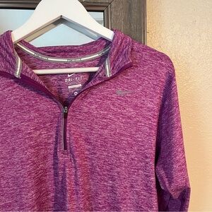 Nike Heathered Purple Dri-FIT Running Top